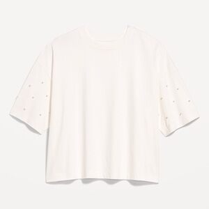 Old Navy Oversized Crew Neck Embellished T-Shirt XXL Tall